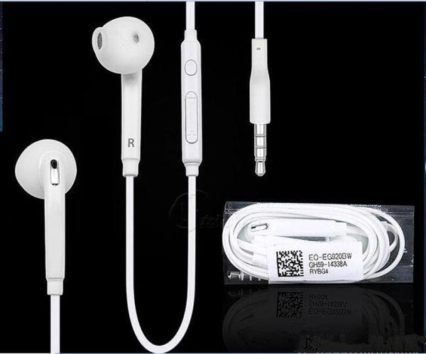 Auricolari per cuffie Samsung Galaxy S6 S7 cuffie auricolari inear 35mm In Ear Stereo con microfono Controllo volume remoto Factory4440667