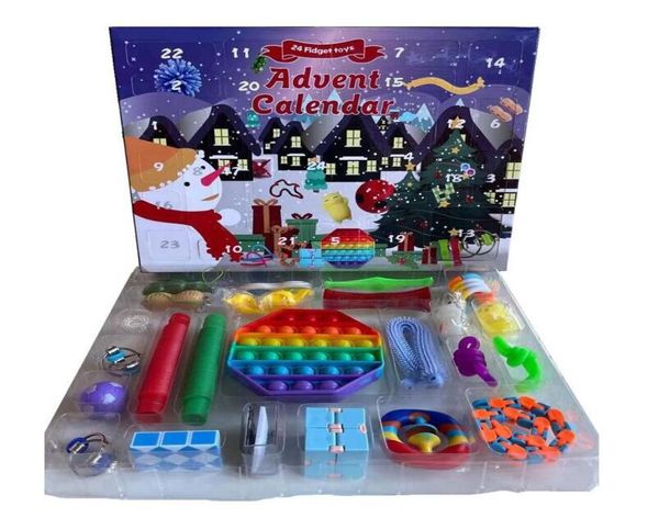 Party Sensory 24-teiliges Set Kalender Sea Box Countdown Pack Adventsspielzeug Geschenk Weihnachten Weihnachten CCA12675 Senden von Lqudb9411325