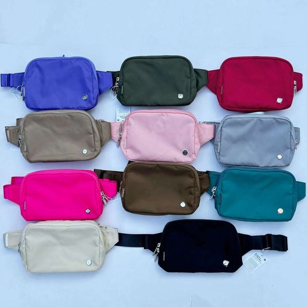 Bolsa de cinto 1L tecido repelente de água bolsa crossbody versátil ao ar livre mini bolsas de cintura unissex fanny pack lu