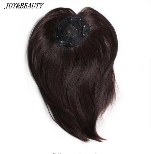 10 -Zoll -synthetische Haarclip in Toupe -Haarflügeln Straight Hair Bang Fringe Top Verschlüsse Haarnadeln für Männer und Frauen6358985