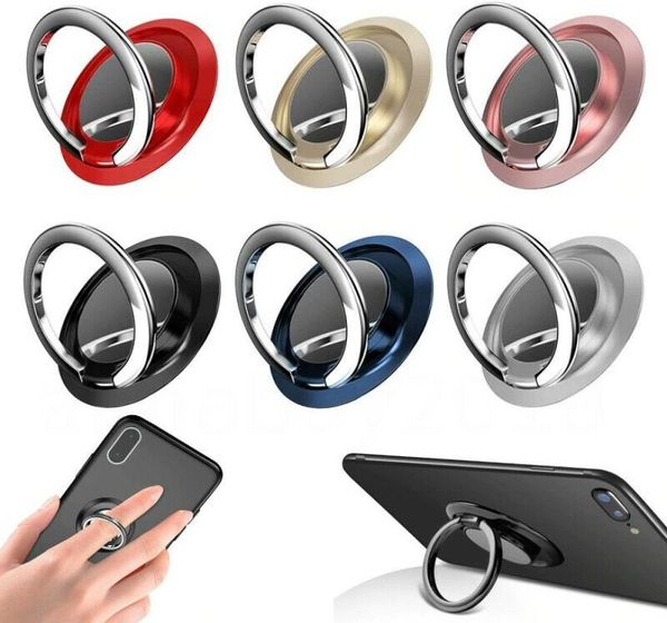 Универсальный держатель для сотового телефона, кольцо на палец, подставка, подставка, вращающаяся на 360 градусов для автомобиля, магнитное крепление, наклейка на заднюю панель iPhone, Bracke3893981