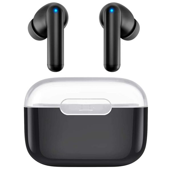 Fones de ouvido sem fio com microfone para iPhone, fone de ouvido estéreo Hi-Fi P3 + Deep Bass