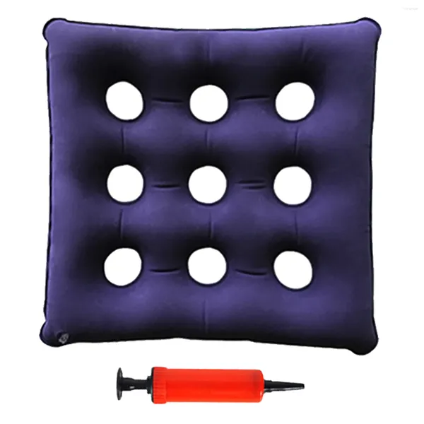 Travesseiro portátil multifuncional quadrado cadeira de escritório em casa uso diário equipamento de saúde carro sentado assento inflável design ergonômico