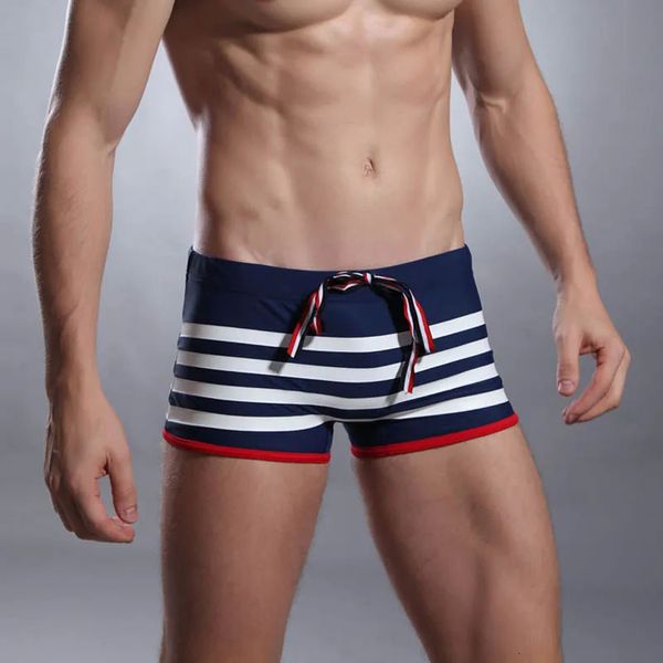 Mann Badebekleidung surfen Strandhosen Boxer Herren Schwimmstämme sexy Shorts Schwimmschreibweise Boxer Sportanzug Männer Badeanzug 240305