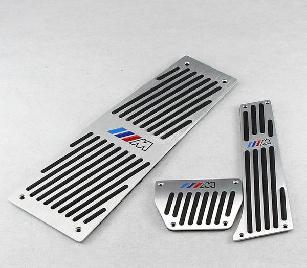 Hohe Qualität Auto Zubehör Für BMW E60 ATMT Gaspedal Bremse Fußstütze Pedal AufkleberAluminium legierung Styling Platte Pads6655629