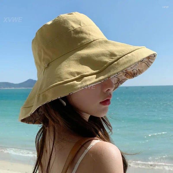 Шляпы с широкими полями, рыбацкая шляпа с защитой от ультрафиолета на пляжах, водонепроницаемая соломенная шляпа для кемпинга и пешего туризма с пушистым карнизом, летний солнцезащитный крем