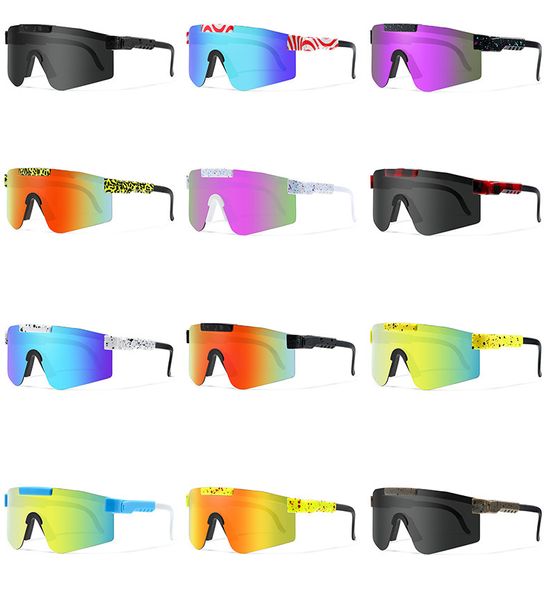 Büyük Çerçeve Bisiklet Gözlükleri Açık Hava Spor Güneş Gözlüğü Erkekler ve Kadınlar için Rüzgar Geçirmez ve Kum Geçirmez Motosiklet Güneş Gözlüğü Dağ Bisiklet Ekipmanları PDD