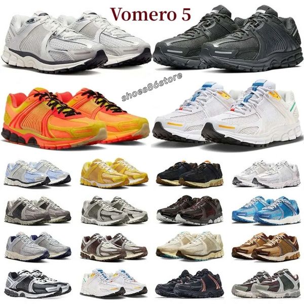 Designerschuhe Vomero 5 Oatmeal Running Sneakers Herren Damen Samtbraun Weizengelb Ocker Photon Dust Anthrazit Schwarz Sesamgrau Weiß Sport Sneakers Trainer