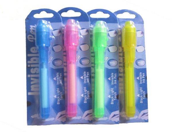 Confezione di blister individuali per ogni penna UV a luce nera con luci ultraviolette Penne multifunzione con inchiostro invisibile con vendita al dettaglio P8131873