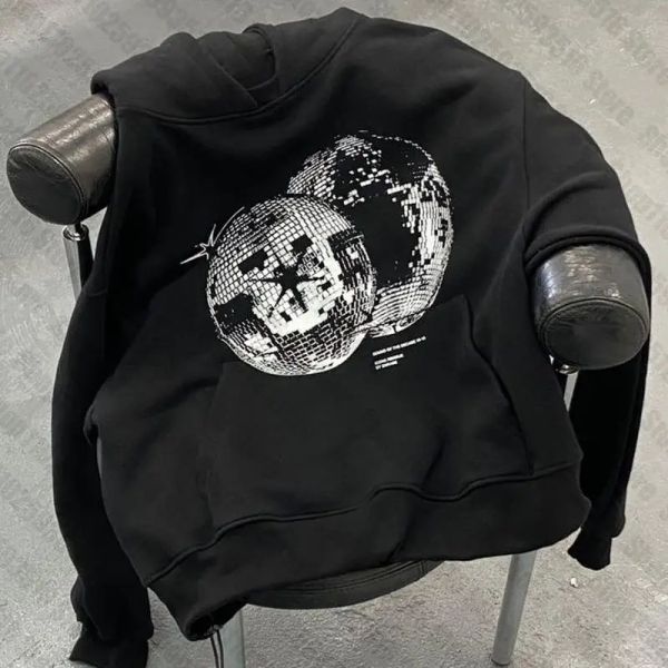 Sweatshirts Goth Graphics Hoodies Kadın Yüksek Sokak Harajuku Retro Hip Hop Külot Hoodie Gevşek Adam Sweatshirt Hoodie Giysileri Y2K Hoodie