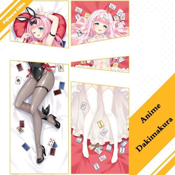 Kissenbezug Anime Kaguya Sama Love Is War Fujiwara Chika Dakimakura Hugging Body Kissenbezug Überwurf Bettwäschebezug Collection350k