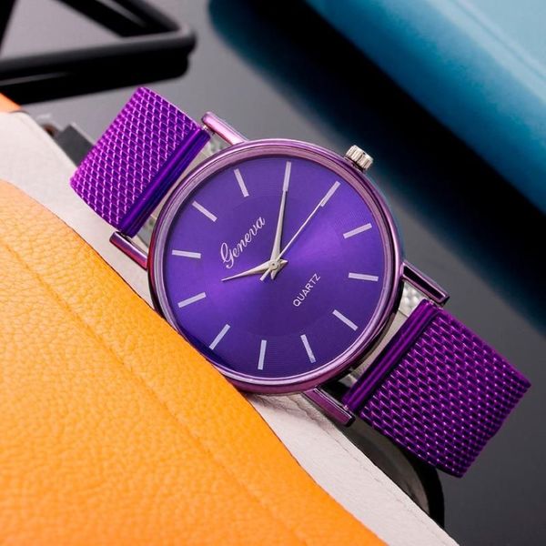 Armbanduhren Verkauf Genf Damen Casual Silikonband Quarzuhr Top Marke Mädchen Armband Uhr Armbanduhr Frauen Relogi288y