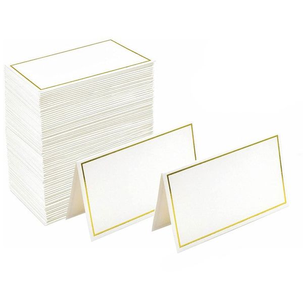 Bronzing Blank Table Place Cards Nome decorazioni Card per decorazioni per feste per matrimoni Event Event Party Seating Card 2489