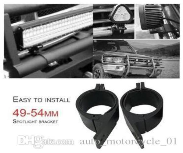 2pcslot 4954mm boğa çubuğu rulo tüp montaj bisiklet braket kelepçeleri Offroad araçları için LED Işık Destek Tutucu Arabalar 0015881455