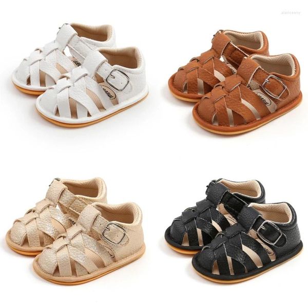 Sandali 2024 Moda Estate Nato Infantile Neonate Ragazze PU-Lether Scarpe Suola Morbida Scarpe Da Ginnastica Vuote Adatta Per 0-18M