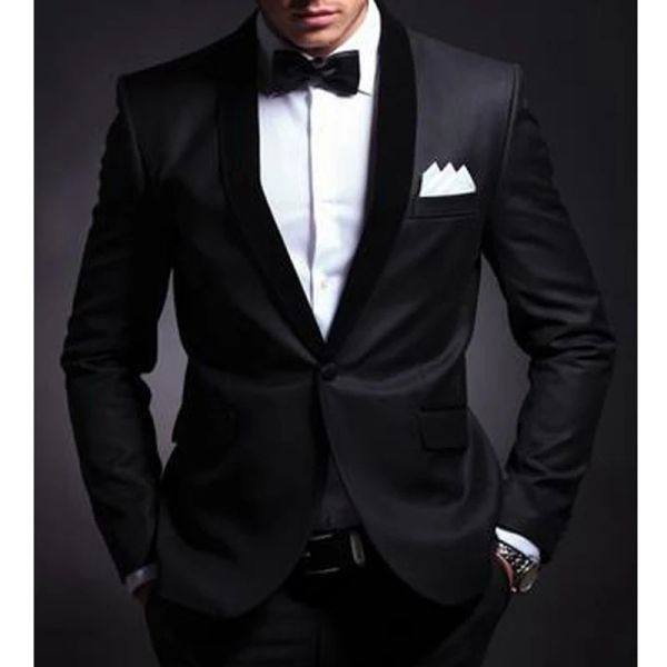 Ternos de moda masculina terno 2024 fino ajuste ternos masculinos mais recente casaco calça design festa de casamento blazer noivo smoking traje homme (jaqueta + calças)