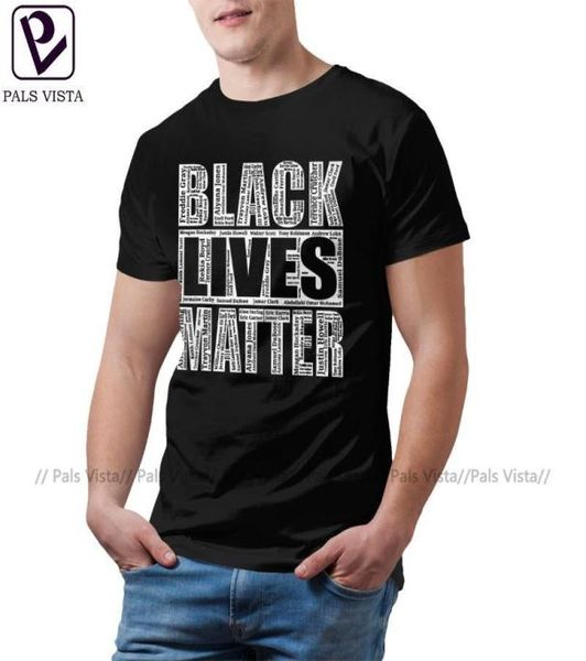 Eu can039t respirar t camisa vidas negras importam com nomes de vítimas camiseta engraçado manga curta camiseta tshirt8030066