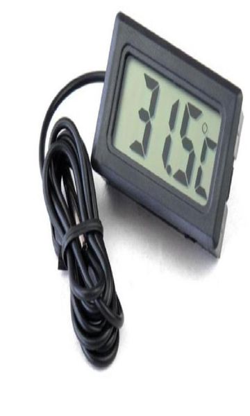 Professinal mini digital lcd sonda aquário geladeira zer termômetro termógrafo medidor de temperatura para geladeira 50 110 deg9238642