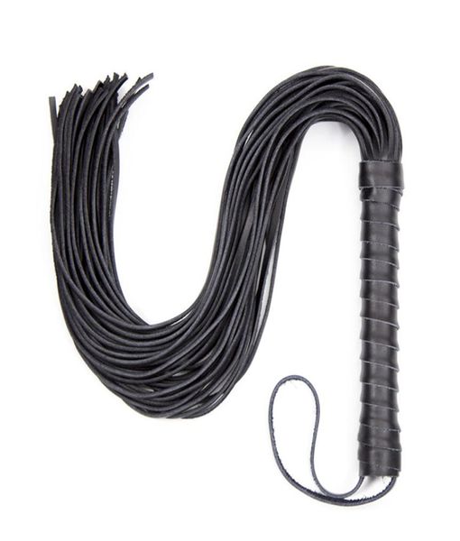 Chicote de couro genuíno real fetiche sm bdsm brinquedo sexual para casais espancamento flogger jogos adultos bondage restrições produto sexual y2006969564