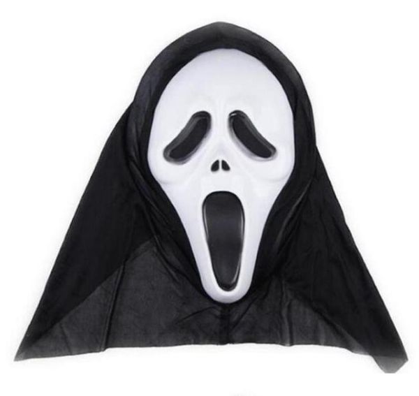 Máscaras de crânio de terror Halloween Party Decor máscaras gritando esqueleto careta adereços rosto cheio para homens mulheres máscaras de máscaras DHF2796337239