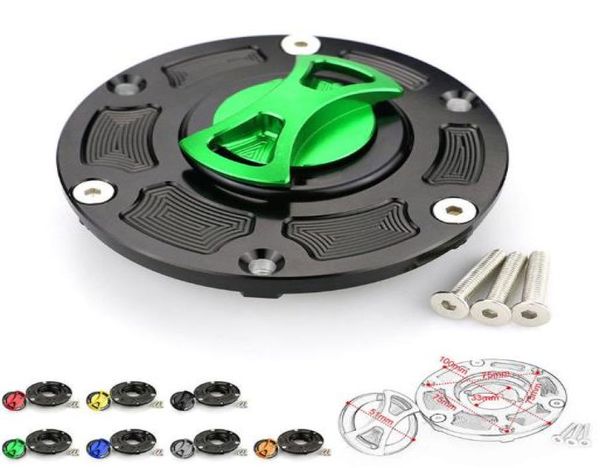 Para kawasaki ex250 ninja 250 20082014 ex300 ninja 300 20132017 cnc motocicletas tampa do tanque de combustível tampa gás keyless7686747