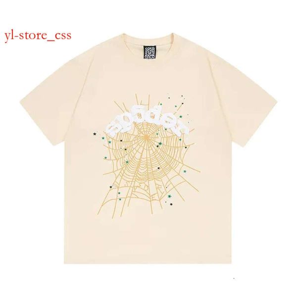 Street Fashion Summer Men T Shirt Spider Shirt 555 Hip Hop Trend Shirt Designer T Shirt Mens Sp5der Shirt Graphic Tee Outdoor Casual Tee Man Tops 6333