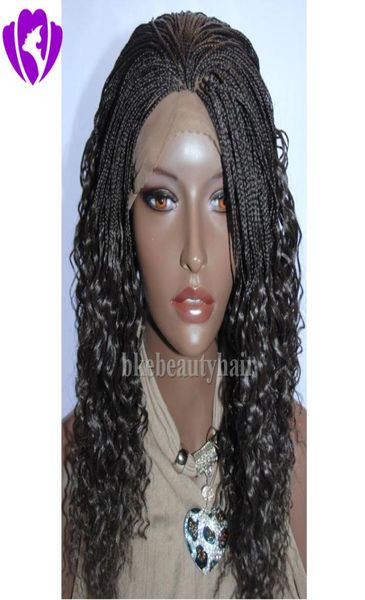 Nova caixa trançada perucas com babyhair longo marrom escuro trança de cabelo resistente ao calor sem cola perucas sintéticas dianteiras para mulheres negras 5161562