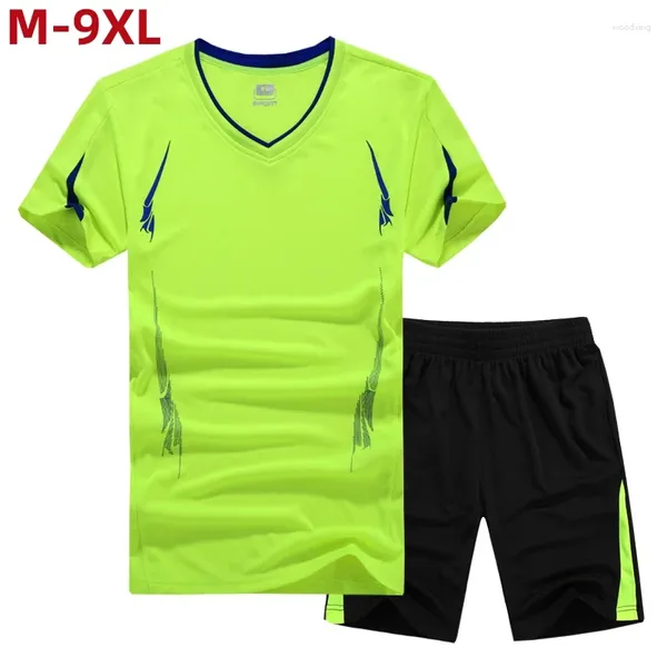 Herren-Trainingsanzüge, große Größe 9XL 8XL, Kleidung, Sportanzug, bequem, atmungsaktiv, Mesh-Lauf-Sets, Joggen, Fitness-Trainingsanzug, Trainings-Trikot