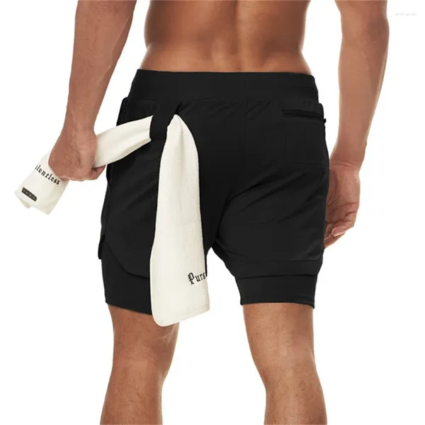 Roupas de ginástica 5xl mens correndo shorts 2 em 1 esporte homens verão fitness jogging treino curto pnats bodybuilind