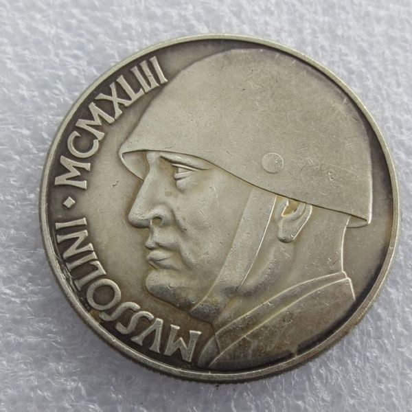Itália 20 liras 1943 medalha cópia moedas acessórios de decoração para casa fábrica barata 2610