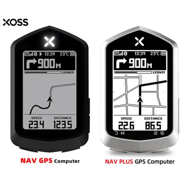 XOSS NAV NAV NAV Plus GPS Bicicleta Computador Ciclismo Sensores de Bicicleta MTB Estrada ANT Mapa Rota Navegação Velocímetro Sem Fio 240307