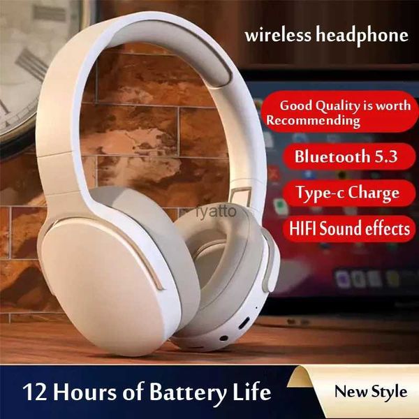 Fones de ouvido de telefone celular Hifi Bass Fones de ouvido sem fio Bluetooth Fone de ouvido 5.0 Dobrável Fone de ouvido esportivo Jogo Fone Fones de ouvido ReductioH240312