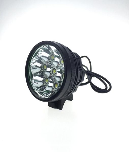 Luz de bicicleta 7T6 7Cree XML T6 3 modos 9800LM luz frontal para bicicleta com carregador de bateria 618650 6275069