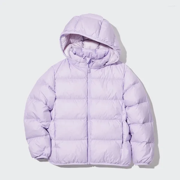 Para baixo casaco outono inverno crianças ultra leve pato 2024 meninos capuz destacável jaquetas puffer para meninas crianças outerwear