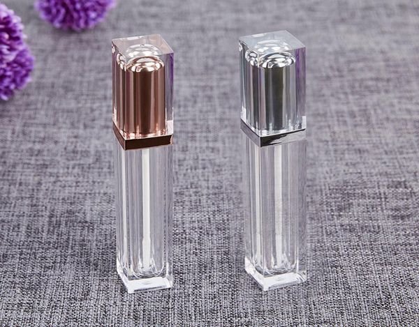 6 ml Vuoto Trasparente Lipgloss Bottiglia di plastica Eyeliner Ciglia Contenitore Mini Lip Gloss Contenitori divisi7195325