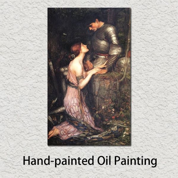 Quadro pintado à mão john william waterhouse pinturas a óleo lamia arte em tela para grande decoração de parede de escritório250z