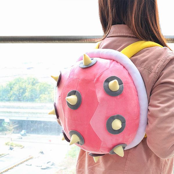 Mochila infantil fofa em forma de concha, mochila adorável Koopa para bonecas de concha de bebê, mochilas engraçadas de tartaruga