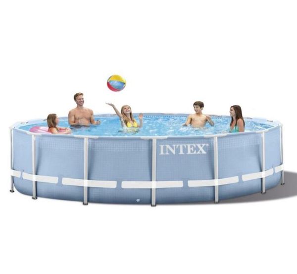 Piscina fuori terra INTEX 30576 cm con telaio tondo modello 2019 Piscina per famiglie con laghetto Pompa filtrante con struttura in metallo piscina9690324