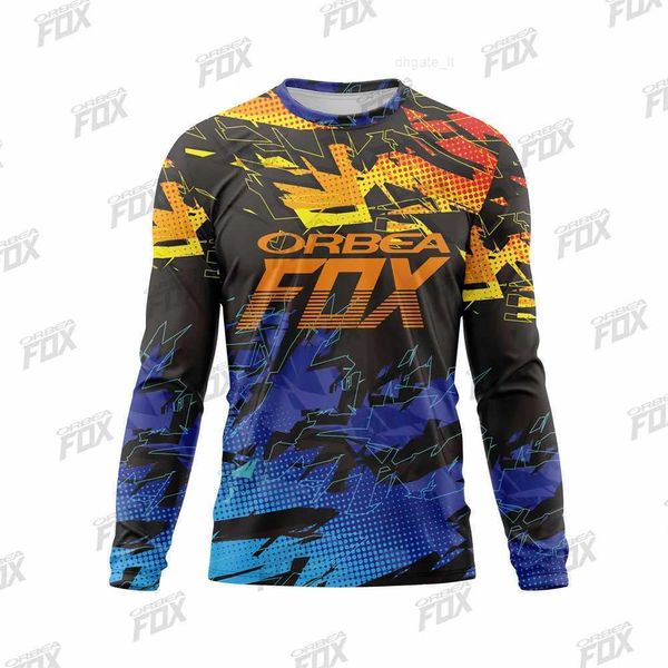 Maglia da ciclismo da uomo ORBEA FOX Quick Dry da discesa - Maniche lunghe traspiranti e traspiranti per ciclismo e sport