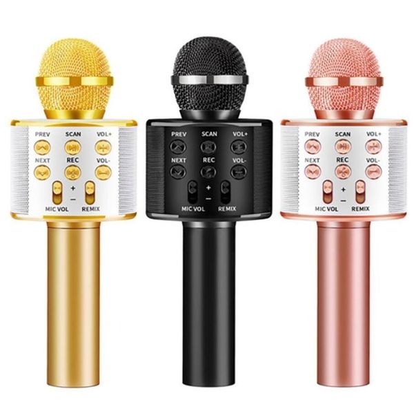 Bluetooth Kablosuz Mikrofon Handheld Karaoke MIC USB Mini Home KTV Müzik Mesleği Konuşmacı Oynatıcı Şarkı Söyleyen Recorder6894981