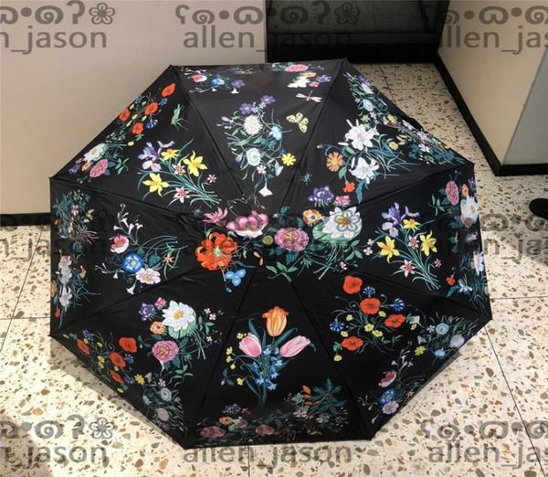 Floral Europa Sun Umbrellas Hipster Automatic Folding Designer Guarda-sóis de luxo de alta qualidade para viagens ao ar livre multifuncional Windproo4975439