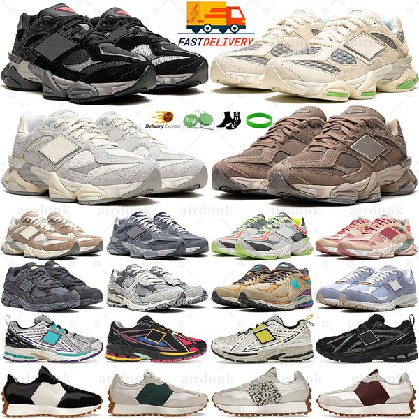 Novità 9060 1906r 2002r 327 Scarpe da corsa Uomo Donna Sneakers Quarzo Grigio Triplo Nero Pioggia Nuvola Sale marino Bianco Rosa Sabbia Fungo Neon Scarpe da ginnastica sportive da uomo di alta qualità