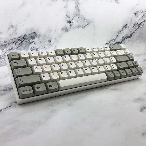 127 Stück PBT Sublimations-Tastenkappe für mechanische Tastatur, Ersatz-Tastenkappen, Computer-Zubehör, Farbstoff 240309