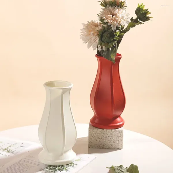 Vazolar aşınma dirençli geometrik vazo el sanatları damla dirençli İskandinav süslemeleri solmaz basit plastik flowerpot parti hediyeleri