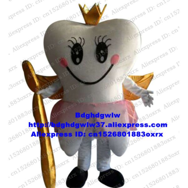 Trajes da mascote dente dente anjo dentes angell denttooth angelhood mascote traje adulto personagem dos desenhos animados pessoas usá-los reunião bem-vindo zx451