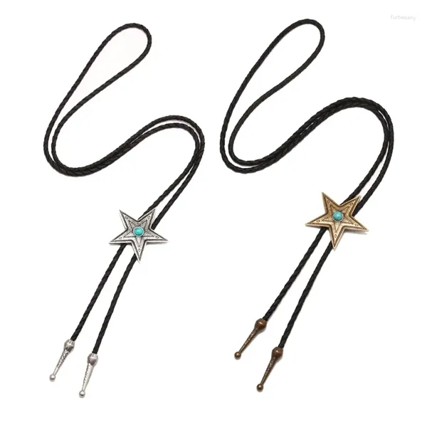 Gravatas borboletas 1 par bolo gravata para homens ocidental masquerade gravata com liga starturquoise fivela decorações acessórios de fantasia