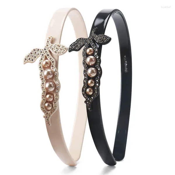 Grampos de cabelo Um Design Francês Pearl Band para Mulheres Meninas Bom Acessório Ornamento Jóias Titular Natal Casamento Prom