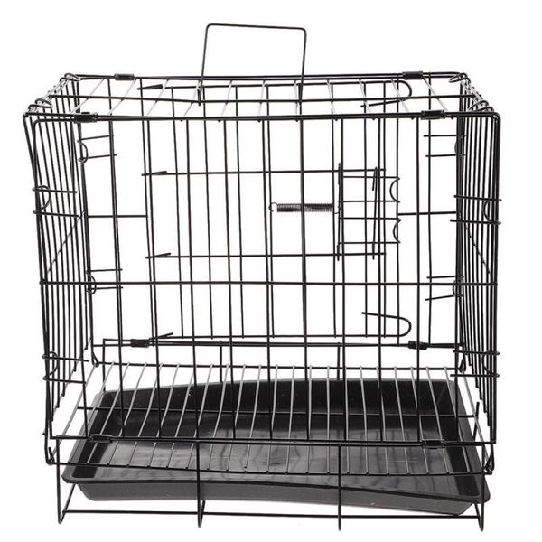 Canis Canetas 1 Conjunto Dobrável Canil Canil Ferro Fio Pet Crate Prático Abrigo Supplies194l