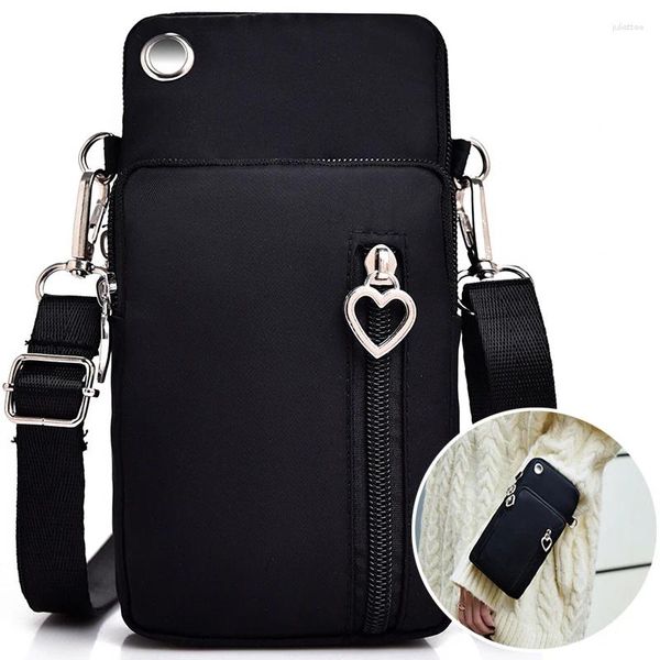 Bolsa Homens Mulher Messenger Mini Ombro Diagonal Multi-Função Celular Ao Ar Livre Fone De Ouvido Bolsa Esportes