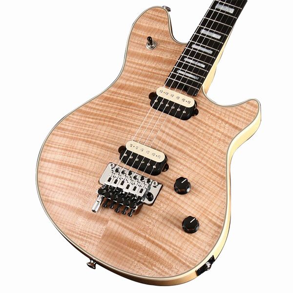 Гитара USA Ebony Flame Top Natural, такая же, как на фотографиях, электрогитары